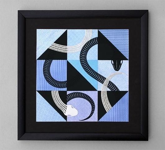 Dan Funderburgh #quilt #snakes #design #graphic #dan #laser #funderburgh #art #paper