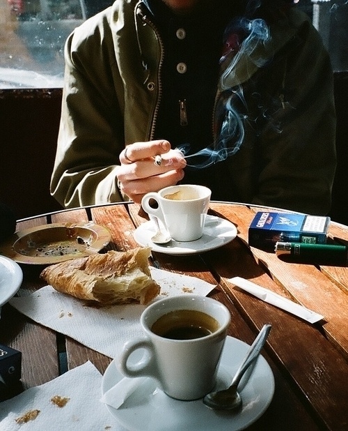 Lifestyle of the Unemployed #coffee #cafe #cigarette #breakfast
