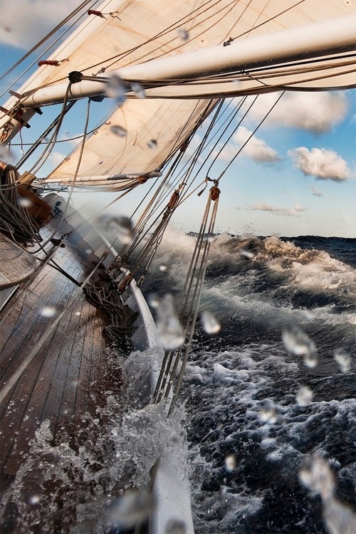 Sleepless Dreams #ocean #water #sailing #photography #sea #ship #splash #waves