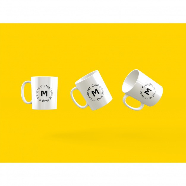 Three mugs on yellow background mock up Free Psd. See more inspiration related to Background, Mockup, Template, Web, Website, Yellow, Mock up, Cup, Mug, Templates, Website template, Colourful background, Mockups, Up, Colourful, Three, Web template, Realistic, Cups, Real, Web templates, Mock ups, Mock, Mugs and Ups on Freepik.
