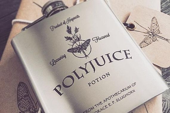 Polyjuice Potion inspired by Harry Potter 6oz Engraved Hip