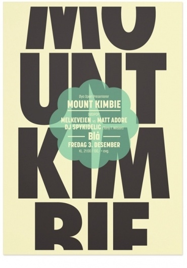 Recent posters - The Metric System #typographic #poster
