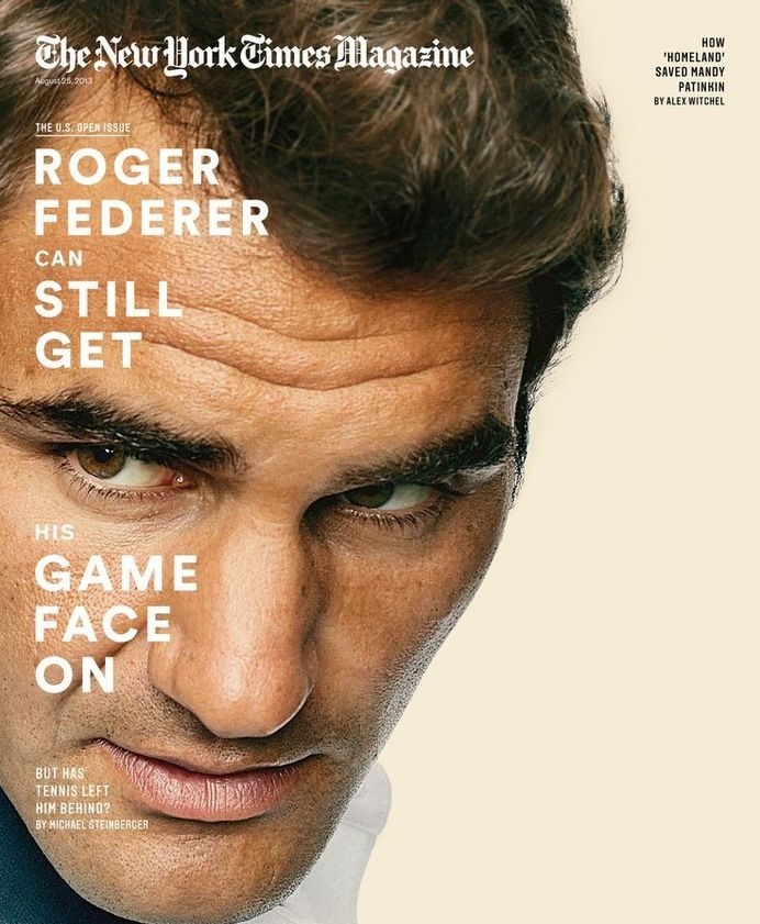 The New York Times Magazine - Roger Federer #cover #sports #editorial #magazine