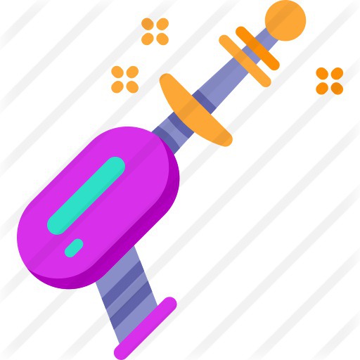 See more icon inspiration related to gun, space, space gun, Science fiction, miscellaneous, arms, arm, pointing, weapons and nature on Flaticon.