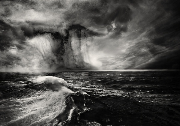 . | Flickr - Photo Sharing! #ocean #white #cloud #black #storm