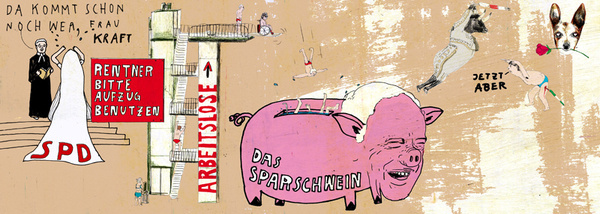 nuclear power plant construction waste + #postmodern #illustration #editorial
