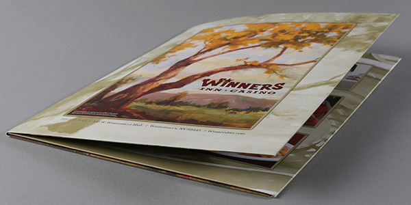 Winners Inn Casino Tri-Panel Folder Design #folders #presentation #corporate #identity #stationery #folder