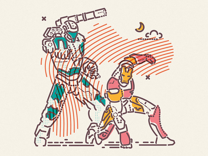 Ironman and Rhodey