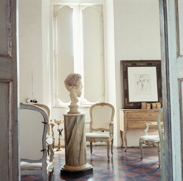 Cy Twombly's House in Rome, by Horst P. Horst #interiors