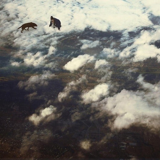 Colossal | art + design #clouds #cloud #sky #land #snow #flying #photography