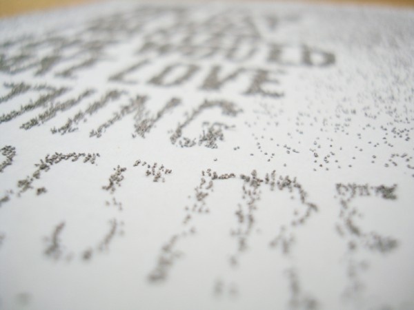 Magnetic Typography #magnetic #typeface #installation