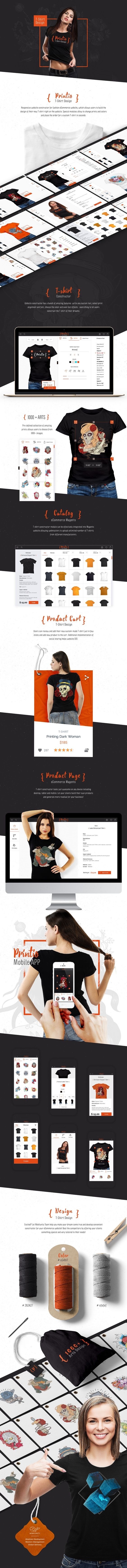 Responsive T-Shirt Designer Website Development from https://mobilunity.com/portfolio/t-shirt-designer-website/