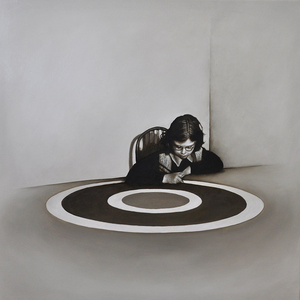Target Practice #2, 62cm x 62cm, Oil on Linen