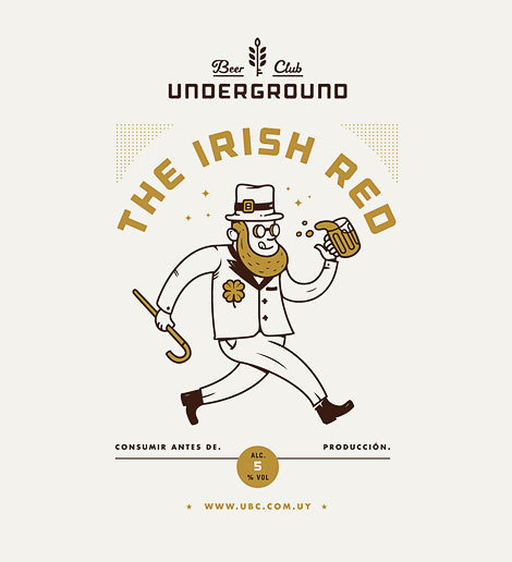 Underground Beer Club Label #poster #beer #label