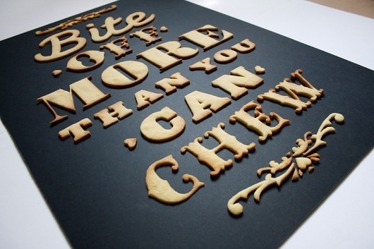 Edible poster #cookie #poster #typography