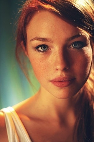 e-laboy's tumblr - just45mike: ... #red #woman #eyes #redhead #hair #blue