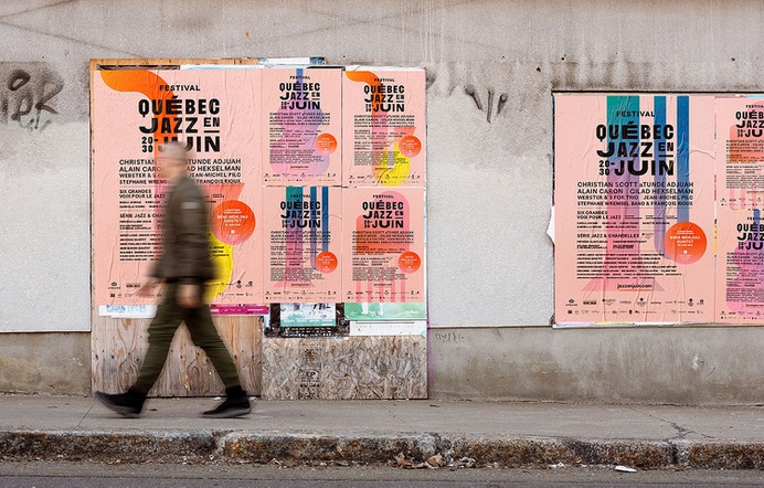 Festival Québec Jazz en Juin - Mindsparkle Mag MamboMambo designed the identity for Jazz en Juin – a new music festival located in Québec city. Its long name was the starting point for the typographic concept. #logo #packaging #identity #branding #design #color #photography #graphic #design #gallery #blog #project #mindsparkle #mag #beautiful #portfolio #designer