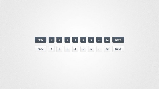 Pagination buttons in black and white Free Psd. See more inspiration related to Black, White, Buttons, Psd, Html, Horizontal, Css and Pagination on Freepik.