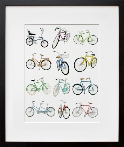12 Bicycle Drawings, by Christine Berrie | 20x200 #draw #multiples #bike