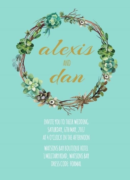 Succulence - Wedding Invitations #paperlust #weddinginvitation #weddingstationery #weddinginspiration #card #design #paper #digitalcard #le