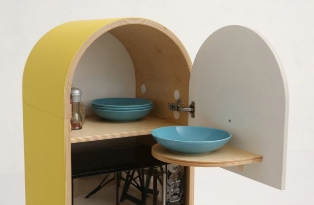 Capsular Microkitchen by LO-LO_1 #kitchen #compact living