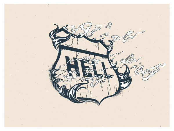 HIGHWAY TO HELL #print #typography #music #rock #hell #metal #highway #acdc