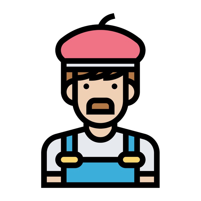 See more icon inspiration related to artist, career, job, professions and jobs, profession, painter, occupation, user, avatar, profile, people and social on Flaticon.