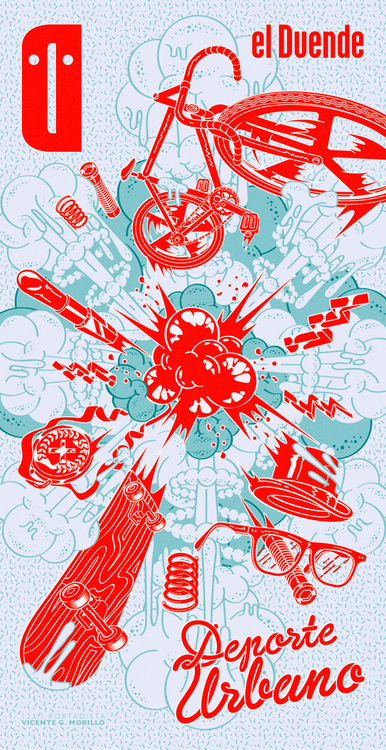 Designersgotoheaven.com Â El Duende MagazineÂ by VCM. #explosion #poster