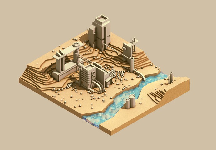 Image result for isometric low poly scene