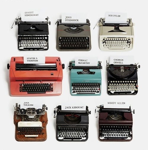 this isn't happiness™ (Typewriters of Writers), Peteski #hemmingway #steinbeck #tolkien #kerouac #dylan #orwell #typewriter