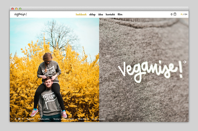 Websites We Love — Showcasing The Best in Web Design #buy #agency #veganise #sweatshirt #portfolio #design #best #website #ui #hoodie #minimal #webdesign #vegan #fashion #web #typography