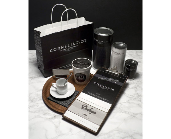 cornelia identity by Oriol gil www.mr cup.com #logo #identity #collateral #typography