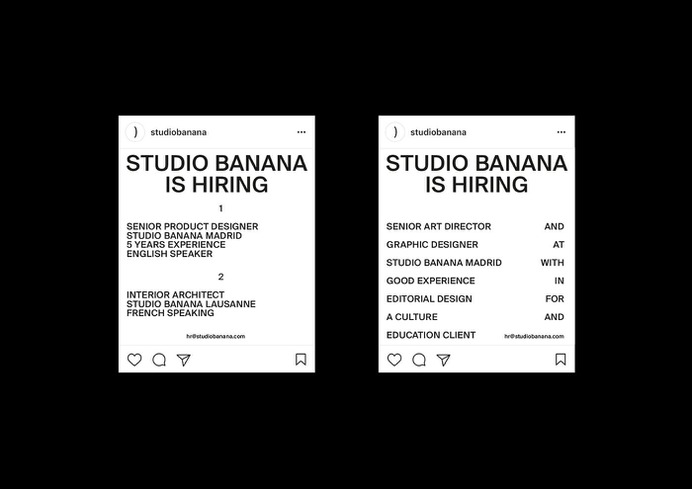 Studio Banana Rebrand - Mindsparkle Mag Beautiful rebranding for Studio Banana, an innovation design studio, created by designer Manuel Ridocci in London. #branding #identity #color #photography #graphic #design #gallery #blog #project #mindsparkle #mag #beautiful #portfolio #designer
