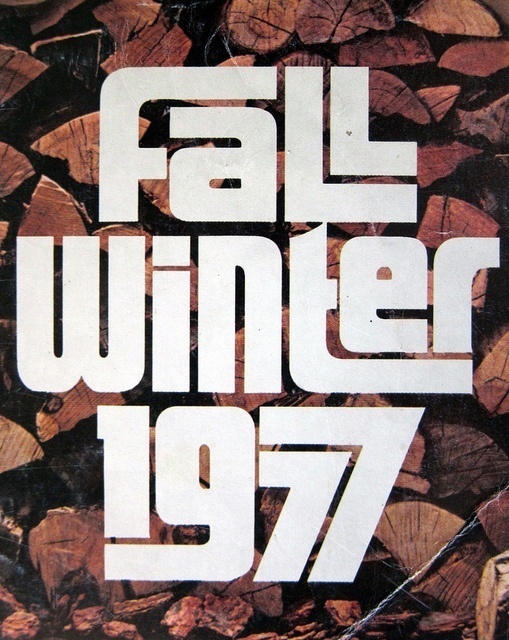 Sears fall + winter catalog 1977 #typography