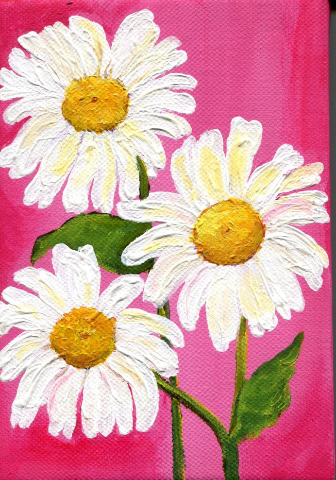 daisy painting & daisy paint by number #painting