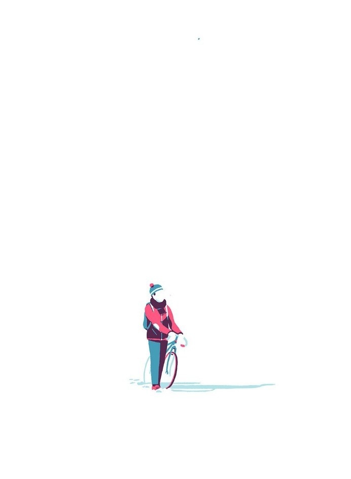 Tom Haugomat | FormFiftyFive – Design inspiration from around the world #man #illustration #bike