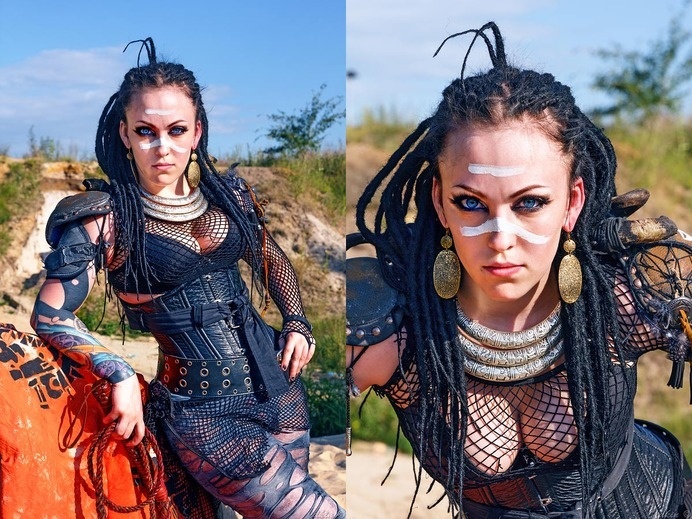 Another raider. by MariaCalavera on deviantART #girl #wasteland #raider