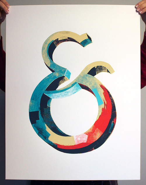 Typeverything.com - Ampersand screen print. Available at http://darrenbooth.com/shop/ #ambersand