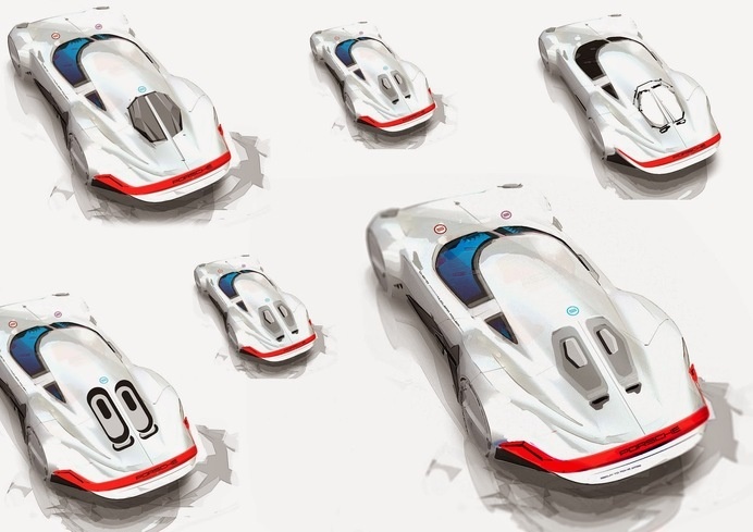 JNKDESIGNWORKS: Porsche type 64 development sketches #modernism #porsche #sketch