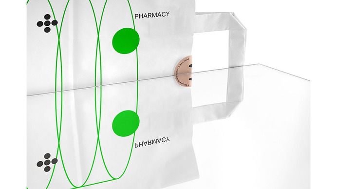 Placebo Pharmacy - Mindsparkle Mag Luminous Design Group was entrusted with the design of the visual identity of Placebo, an iconic, circular pharmacy in Athens, Greece. #logo #packaging #identity #branding #design #color #photography #graphic #design #gallery #blog #project #mindsparkle #mag #beautiful #portfolio #designer