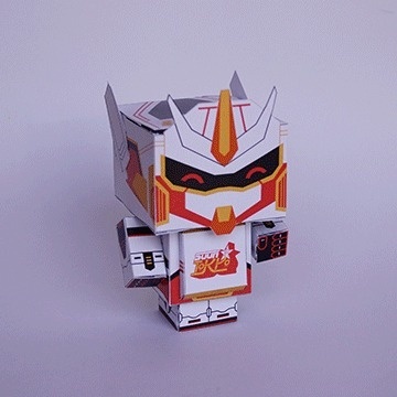 Soony Gundam #gundam #cubecraft #robot #iamfelipeserrano #mecha #gif