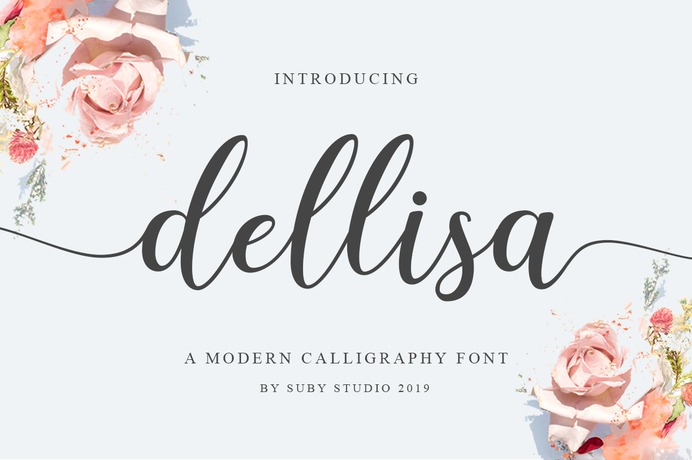 Dellisa Font - Free Script Calligraphy Typeface