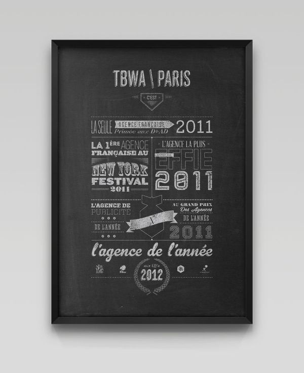 Nicolas Cremmydas #paris #agency #year #lettring #handwriting #2012 #of #the #illustration #tbwa #poster #type #typo
