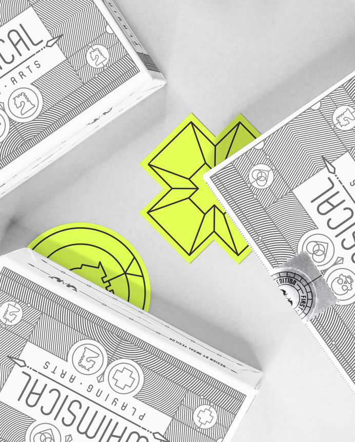 Whimsical Playing Arts #packaging #playing_cards #designdeck #minimalist #package