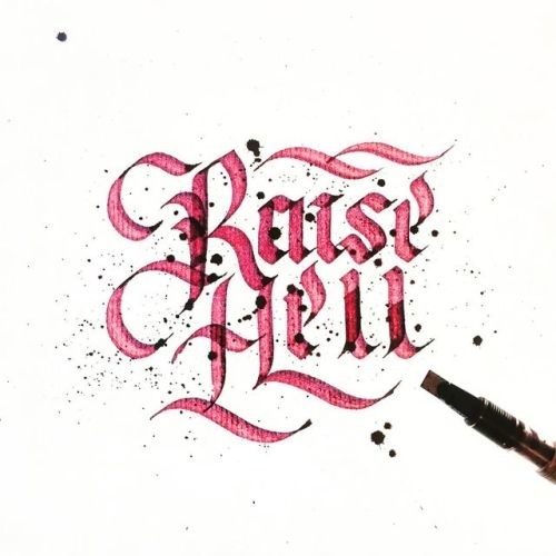 🤘🏾Raise Hell 🖕🏾- Weekend Mood 🍻- #lettering #typegang #thedailytype #calligraphy #slowroastedco #raisehell #strengthinletters