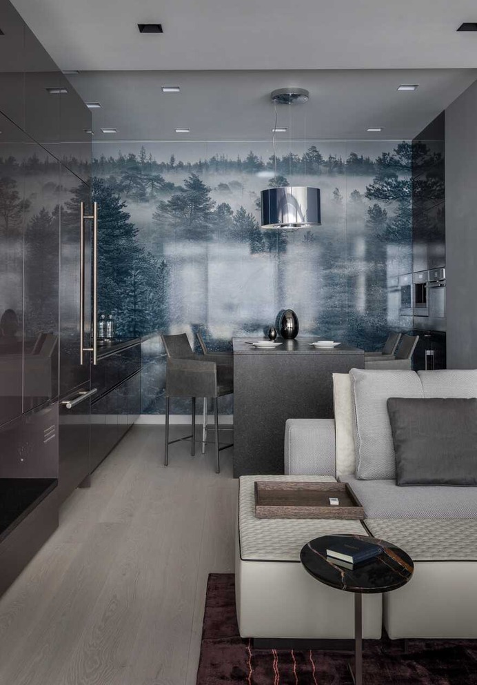 An Arbat Apartment in a Minimalist Aesthetic in the Center of Moscow