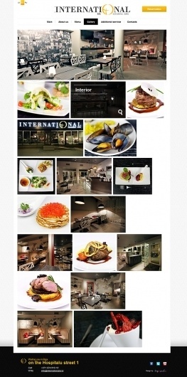 International restaurant on the Behance Network #international #food #restaurant #website #web