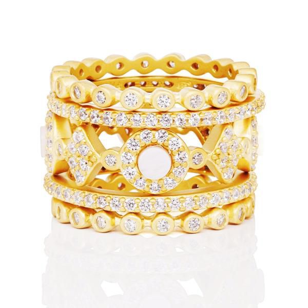 Signature 5-Stack Ring – Freida Rothman | Price: $285.00 | Product details @ https://bit.ly/2maMOd4. Buy now! #Rings #Jewelry #Fashion #FreidaRothman #NYC #NewYork #Brooklyn