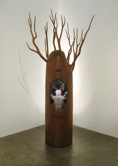 THIS IS SO CONTEMPORARY™ | 67 Cernunnos Height: 96", Width: 48" 2006 mixed... #fantasy #sculpture #wood #strange #fun