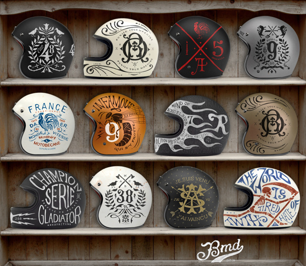 Helmets Private Collection #design #helmets #bmd #illustration #motorcycle
